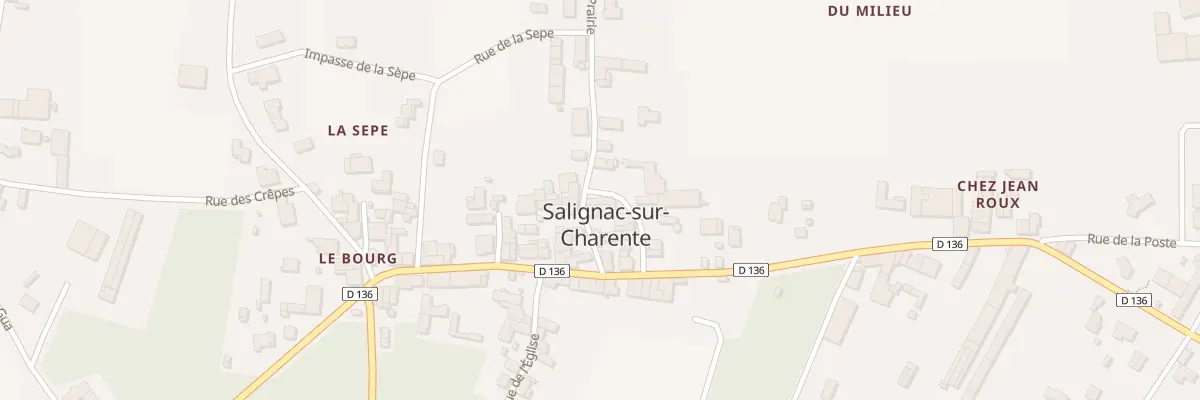Plan du 9 Rue de la Boulangerie à Salignac-sur-Charente