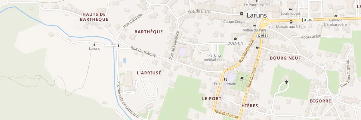Plan du 44 Rue Bartheque à Laruns
