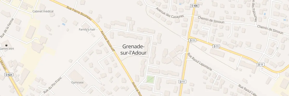 Plan du 18 Rue du Colonel Couilleau à Grenade-sur-l’Adour
