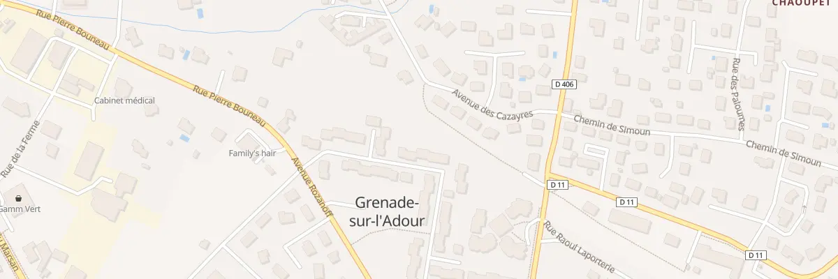 Plan du 43 Rue du Colonel Couilleau à Grenade-sur-l’Adour