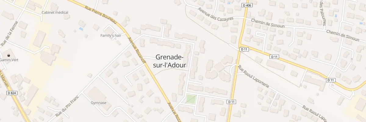 Plan du 16 Rue du Colonel Couilleau à Grenade-sur-l’Adour