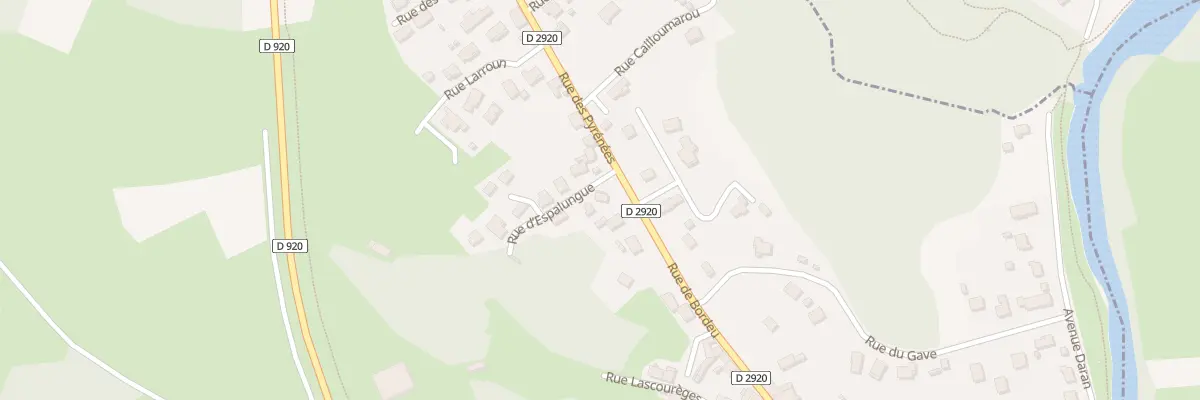 Plan du 1 Rue d’Espalungue à Izeste