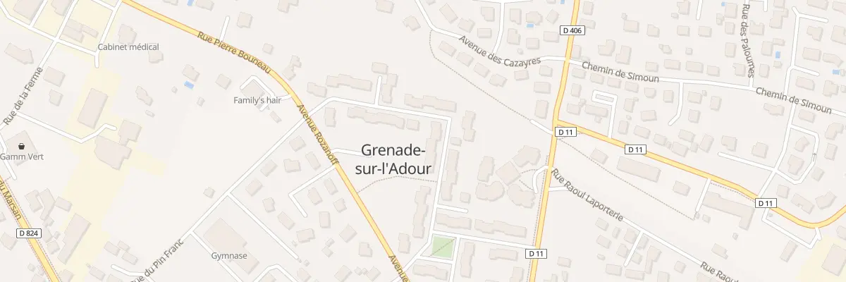 Plan du 22 Rue du Colonel Couilleau à Grenade-sur-l’Adour