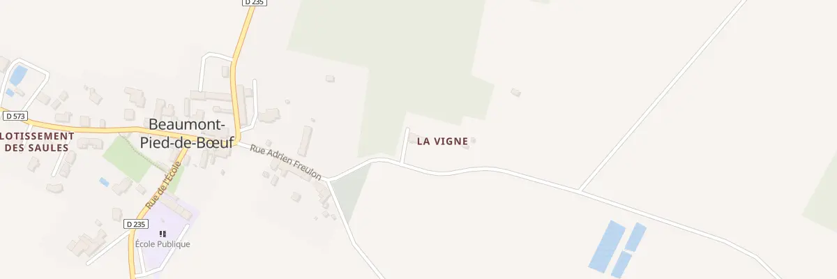 Plan du 1 La Vigne à Beaumont-Pied-de-Bœuf