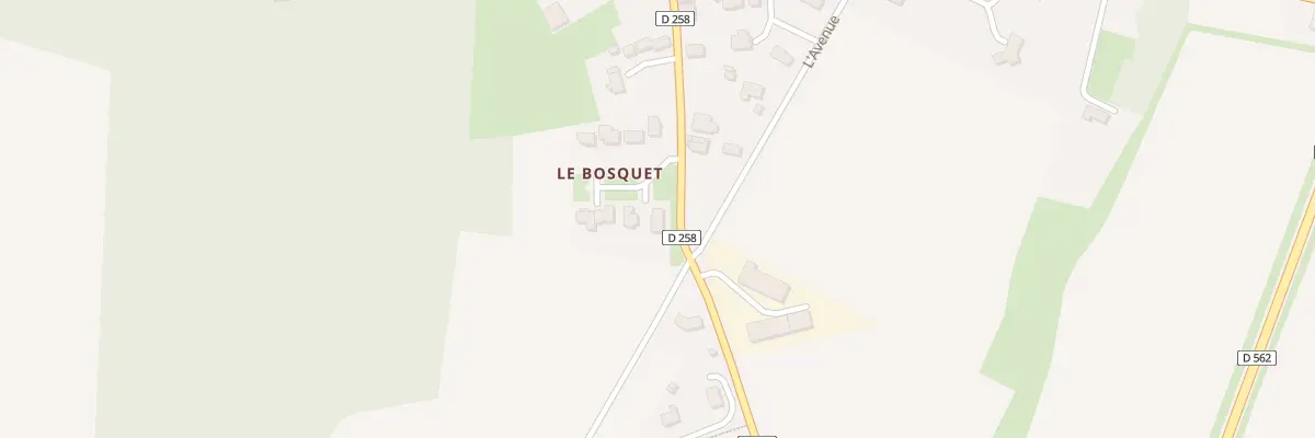 Plan du 1 Imp du Bosquet aux Moutiers-en-Cinglais