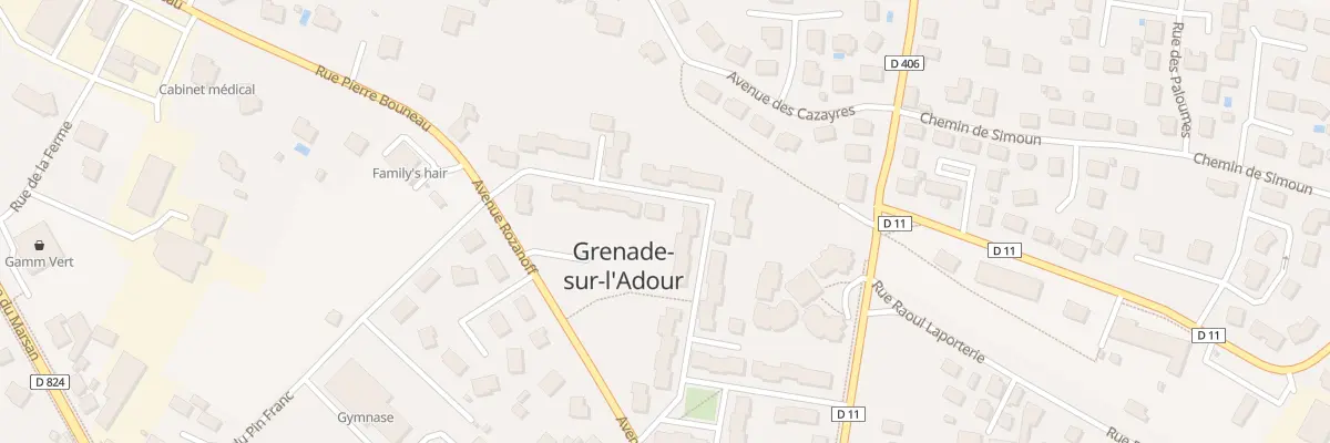 Plan du 30 Rue du Colonel Couilleau à Grenade-sur-l’Adour