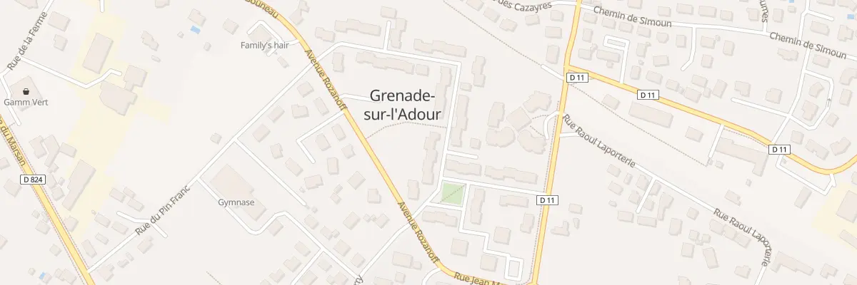 Plan du 8 Rue du Colonel Couilleau à Grenade-sur-l’Adour