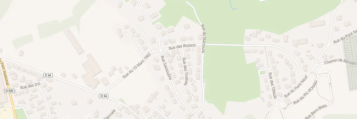 Plan du 5 Rue des Troenes à Arudy