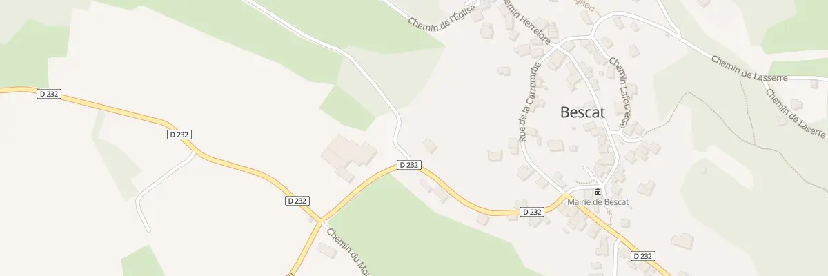 Plan de Che du Pouey à Bescat