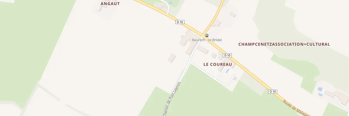 Plan du 5000 Le Bridat à Baurech