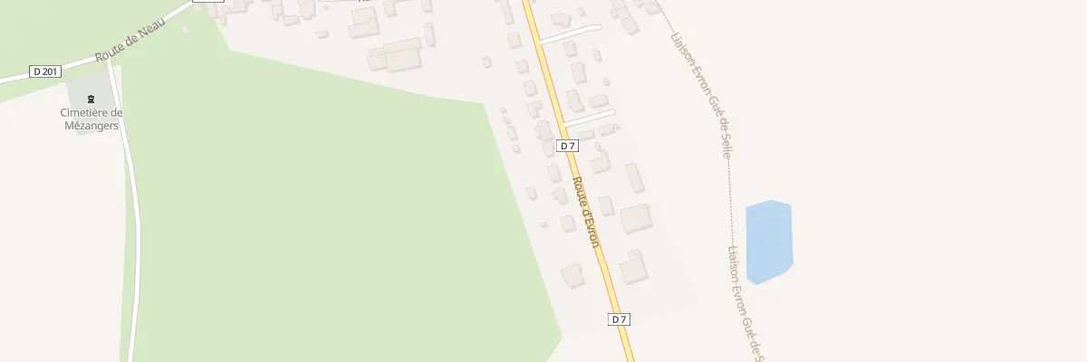 Plan du 13 Rte d’Évron à Mézangers