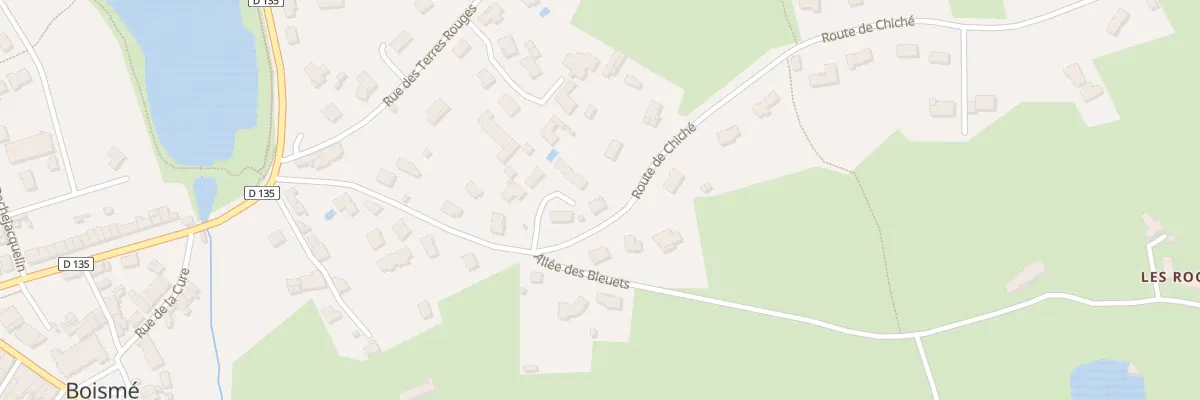Plan du 5 All des Roches à Boismé