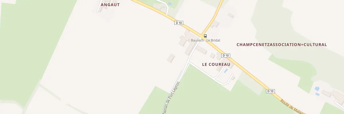 Plan du 5000 Le Bridat à Baurech