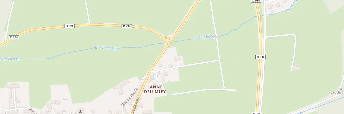 Plan du 22 Rte de Pau à Bielle