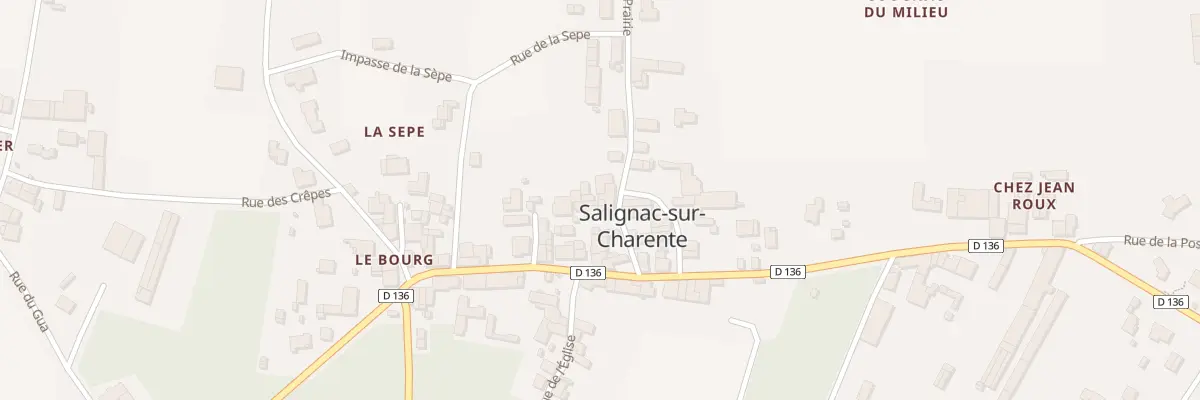 Plan du 5 Rue de la Prairie à Salignac-sur-Charente