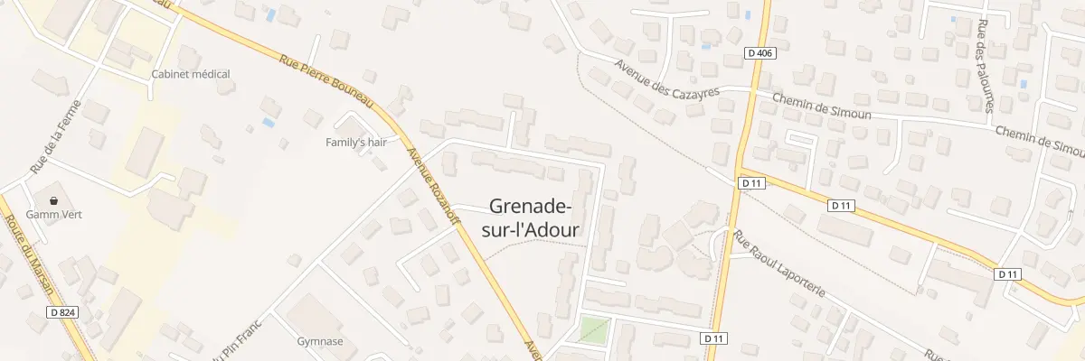Plan du 34 Rue du Colonel Couilleau à Grenade-sur-l’Adour