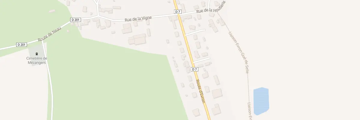 Plan du 7 Rte d’Évron à Mézangers