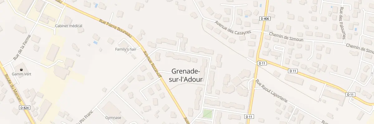 Plan du 36 Rue du Colonel Couilleau à Grenade-sur-l’Adour