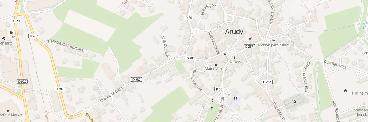 Plan du 1 Rue de la Gare à Arudy