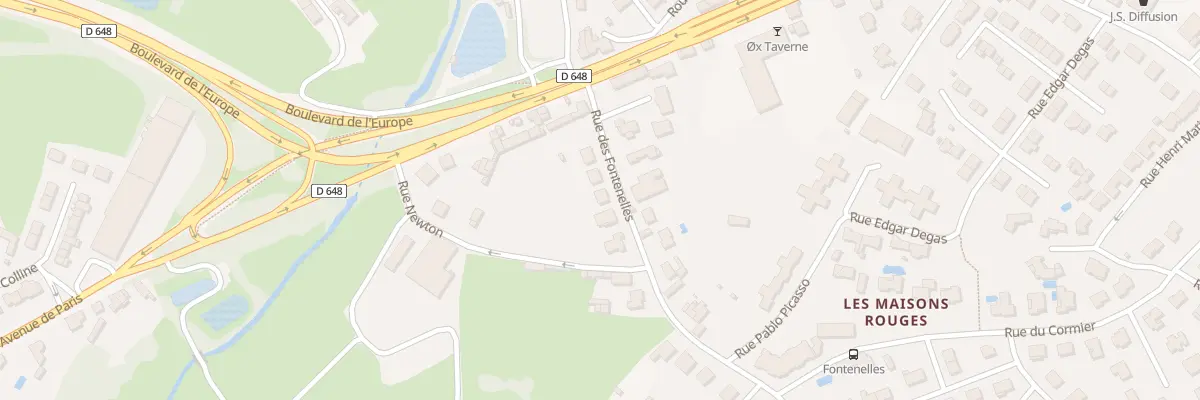 Plan du 10 Rue des Fontenelles à Niort