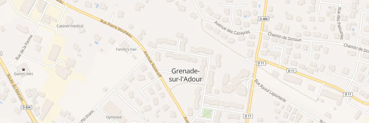 Plan du 38 Rue du Colonel Couilleau à Grenade-sur-l’Adour