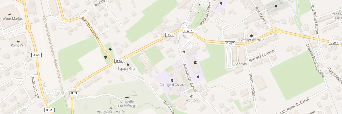 Plan du 6 Av des Écoles à Arudy