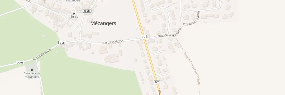 Plan du 1 Rte d’Évron à Mézangers