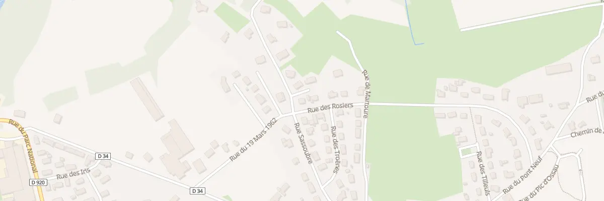 Plan du 1 Rue des Rosiers à Arudy