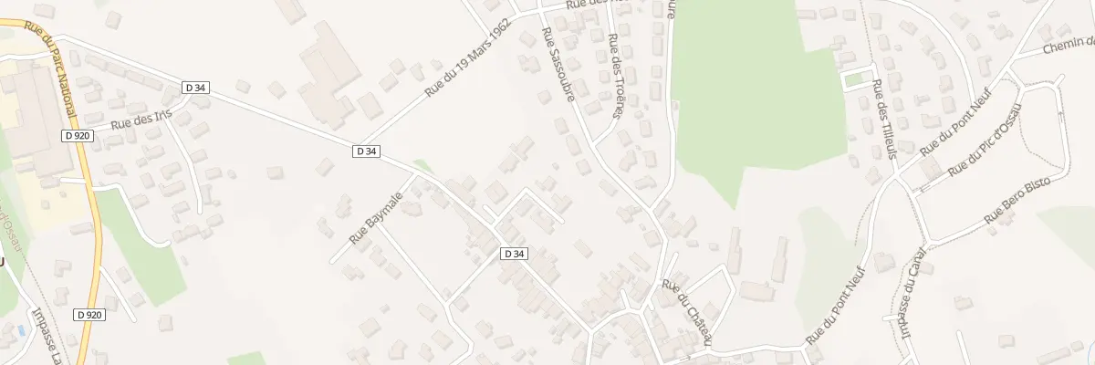 Plan du 7 Rue Poure à Arudy