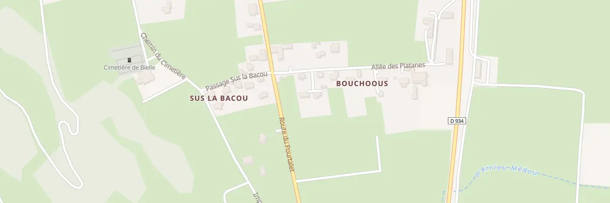 Plan du 2 Lot les Platanes à Bielle