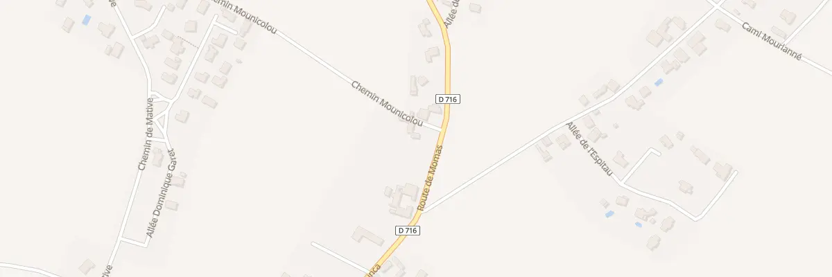 Plan du 85 Rte de Momas à Uzein