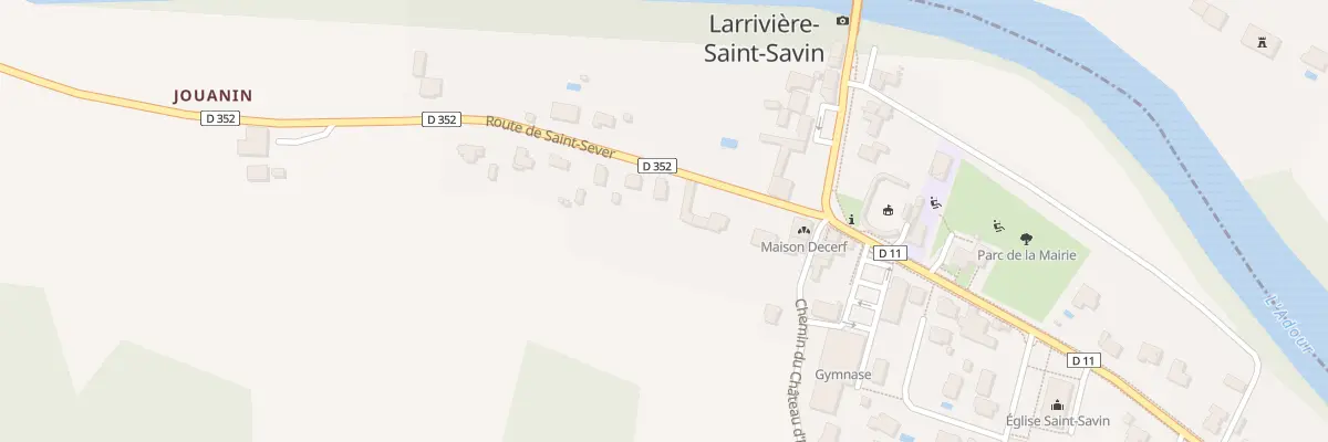 Plan du 113 Rte de Saint-sever à Larrivière-Saint-Savin