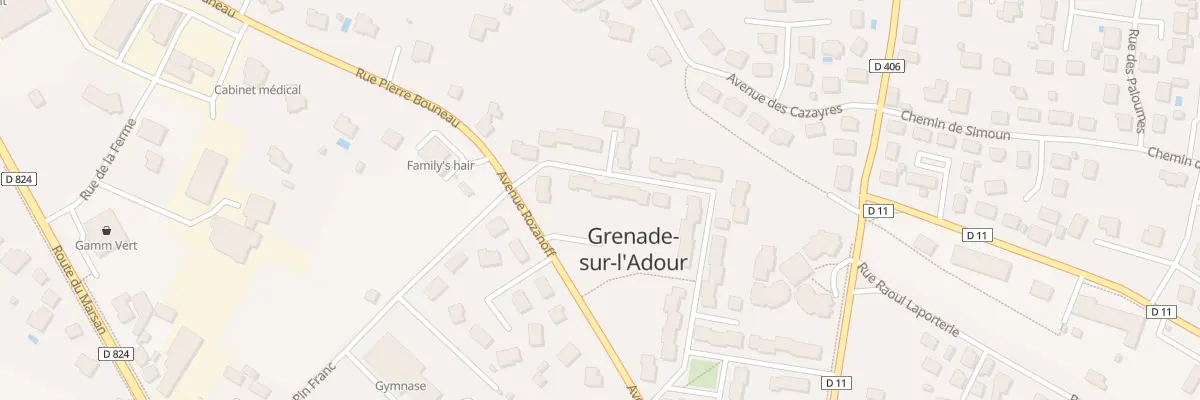 Plan du 46 Rue du Colonel Couilleau à Grenade-sur-l’Adour