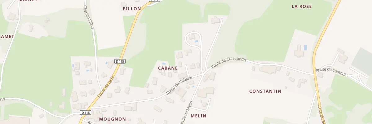 Plan du 32 Rte de Cabane à Baurech