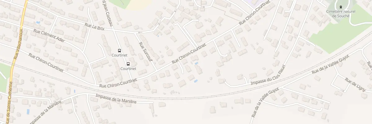 Plan du 16 Rue Chiron Courtinet à Niort