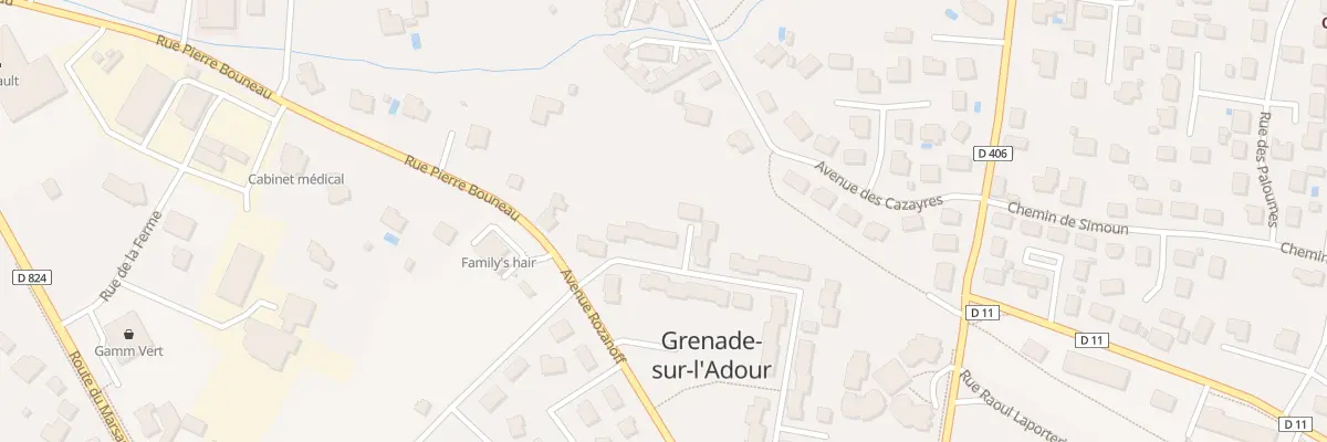 Plan du 53 Rue du Colonel Couilleau à Grenade-sur-l’Adour