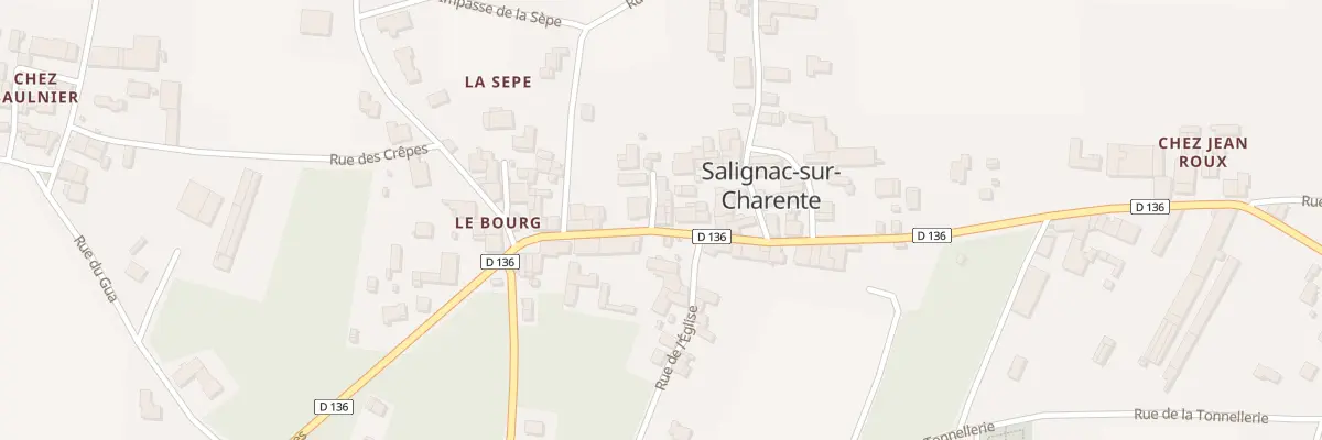 Plan du 13 Rue de la Petite Champagne à Salignac-sur-Charente