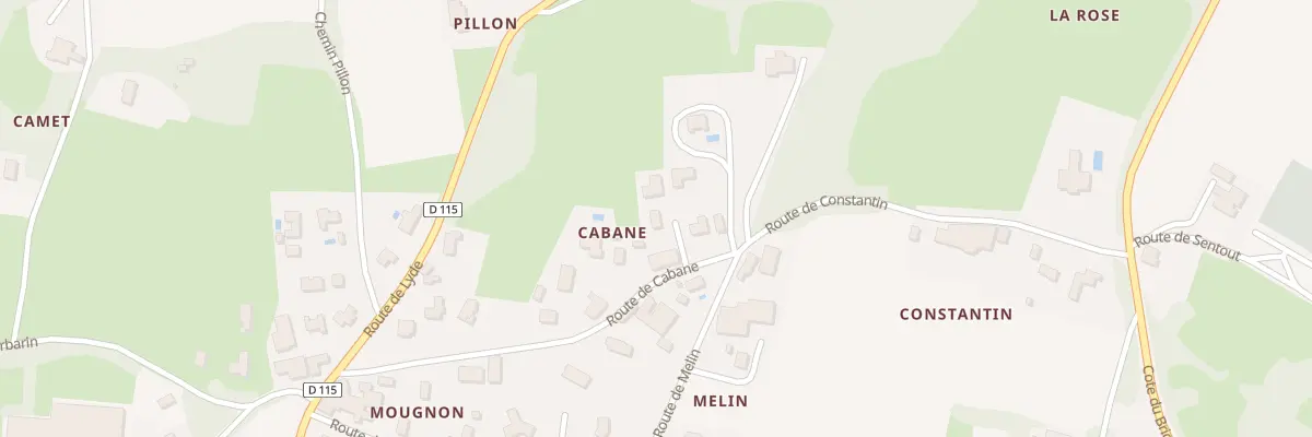 Plan du 32 Rte de Cabane à Baurech