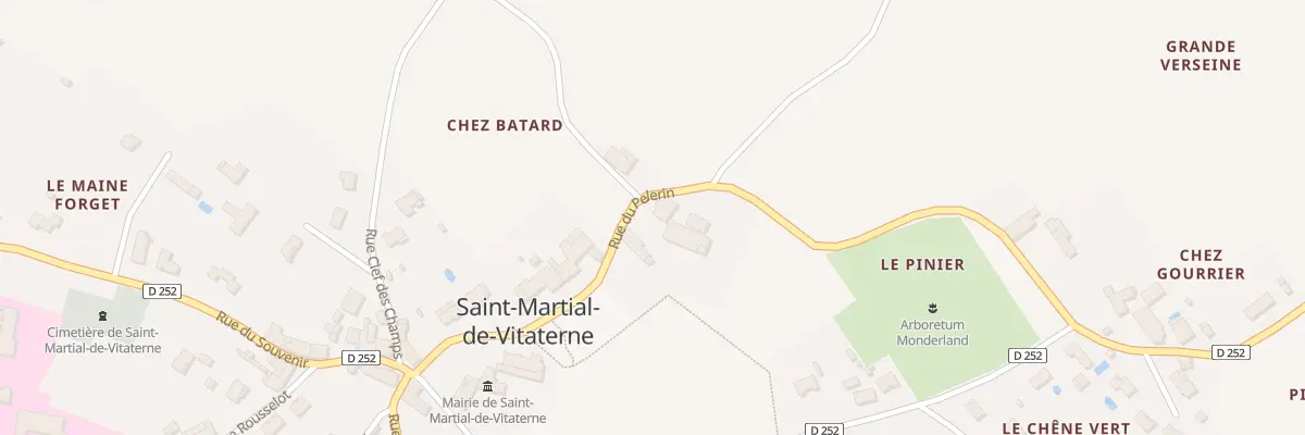 Plan du 10 Rue du Pélerin à Saint-Martial-de-Vitaterne