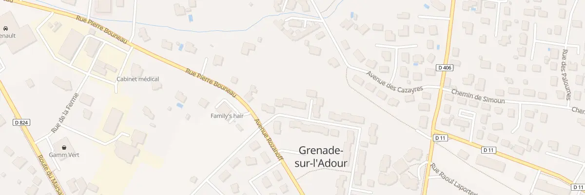 Plan du 57 Rue du Colonel Couilleau à Grenade-sur-l’Adour