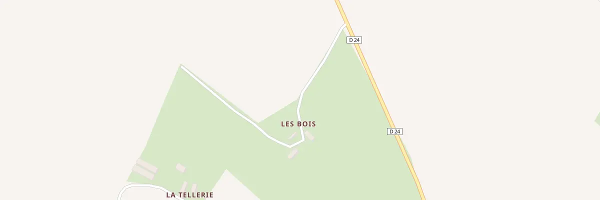 Plan du 1 Les Bois à Chémeré-le-Roi