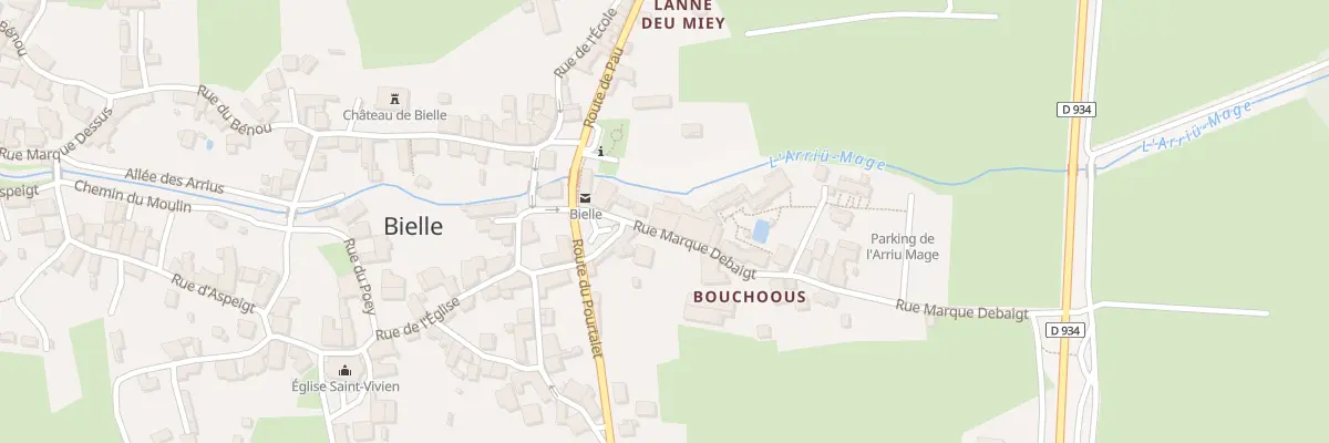 Plan du 1 Rue Marque Debaigt à Bielle