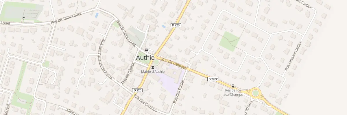 Plan du 5 Rue de l’Abbaye à Authie