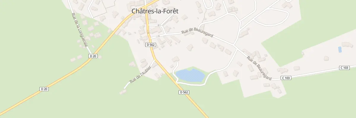 Plan du 2 Che du Viviers Chatres La F à Évron