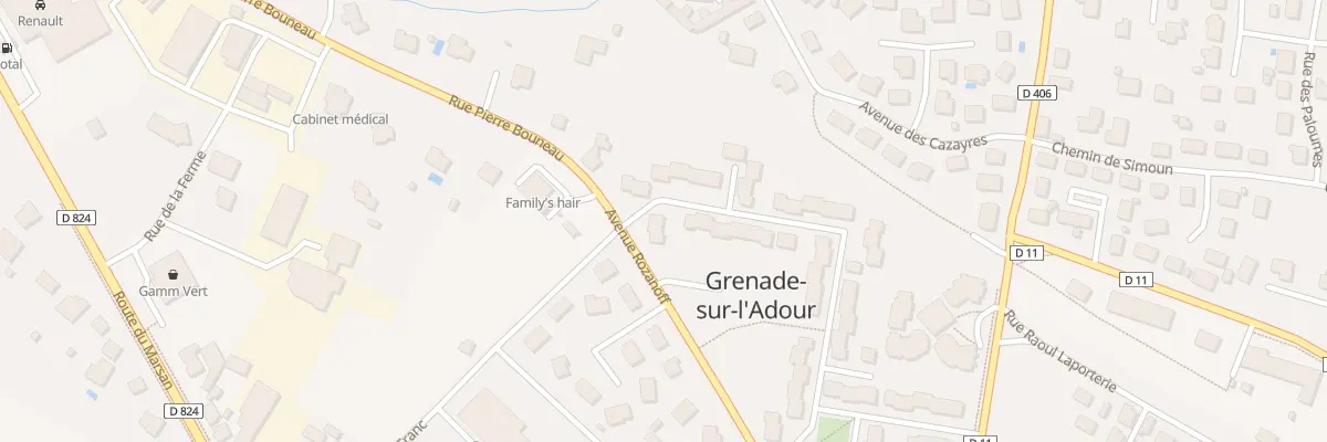 Plan du 54 Rue du Colonel Couilleau à Grenade-sur-l’Adour
