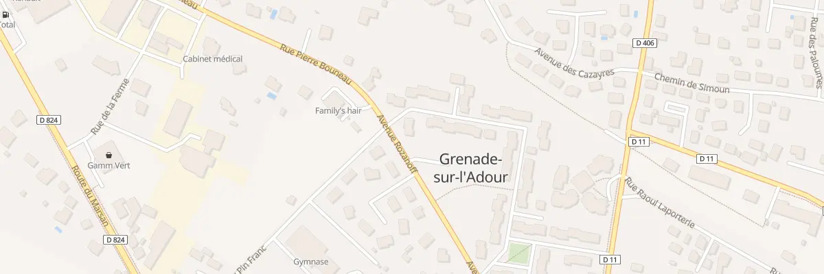 Plan du 58 Rue du Colonel Couilleau à Grenade-sur-l’Adour