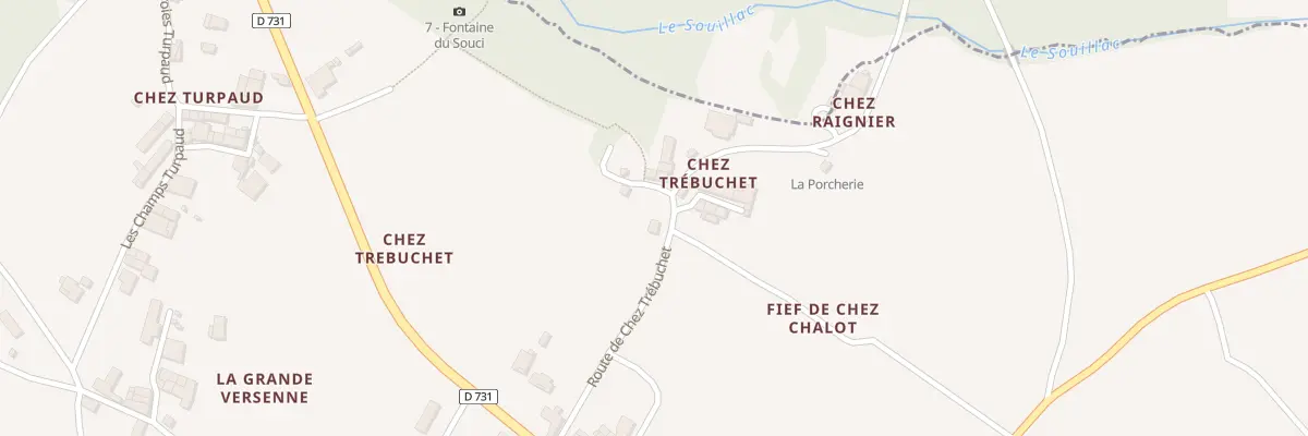 Plan du 9 Rte de Chez Trébuchet à Burie