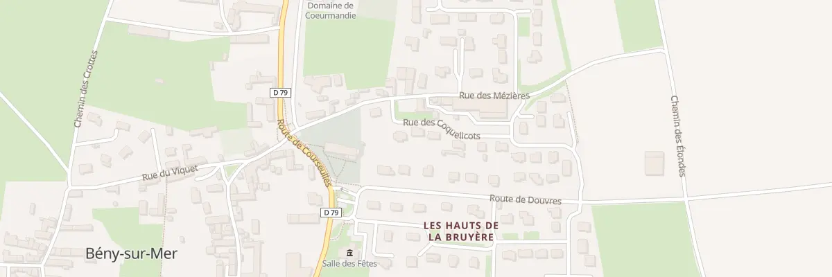 Plan du 1 Rue des Coquelicots à Bény-sur-Mer