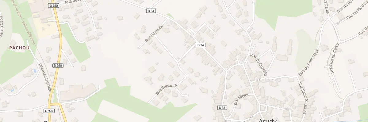 Plan du 13 Rue Bersaout à Arudy