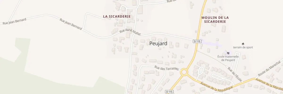 Plan du 7 La Sicarderie à Peujard